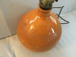 Vintage Ben Owen Master Potter JUGTOWN STONEWARE POTTERY Lamp - Hard To Find 2