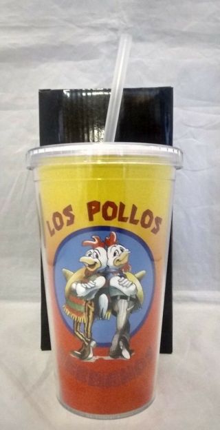 Loot Crate Exclusive Los Pollos Breaking Bad Reusable Cup With Straw