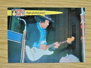 Jimi Hendrix Fender Stratocaster Trading Card 1992 Pro Set