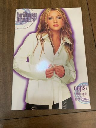 Britney Spears 2000 Oops I Did It Again Concert Tour Program Book