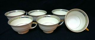 Heinrich & Co H&c Selb China Bavaria Germany - 10263,  Teacups - Set Of 6