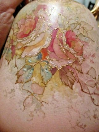 Antique Doulton Burslem England Ewer Vase Hand Painted 8 