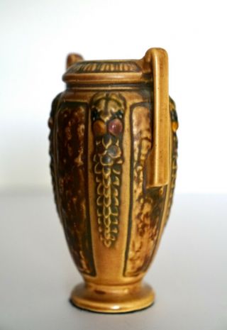 Roseville Florentine 252 - 6 Vase (Brown) - RARE 6 1/2 