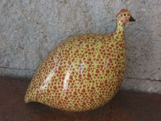 La Pintade Heidi Caillard Yellow Ceramic French Guinea Hen France