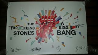 The Rolling Stones 2005 Fan Club A Bigger Bang Tour Print Poster Jagger