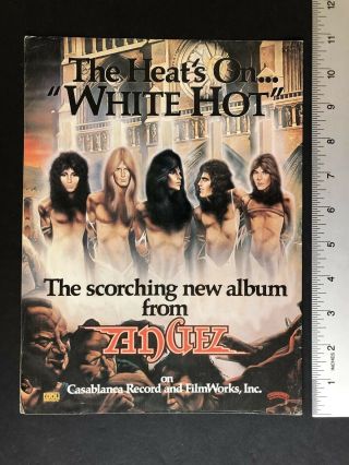Angel 1978 Full Page 8.  5x11” Album Release " White Hot " Promo Ad