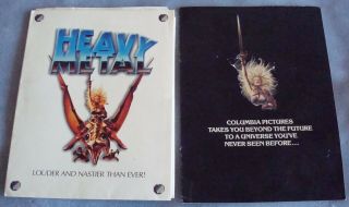 Vintage 1996 " Heavy Metal " Animated Movie Press Photos & Mini Ad Poster Rare