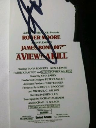 JOHN GLEN Hand Signed 4X6 Photo - JAMES BOND 007 - A VIEW TO A KILL - DIRECTOR 3