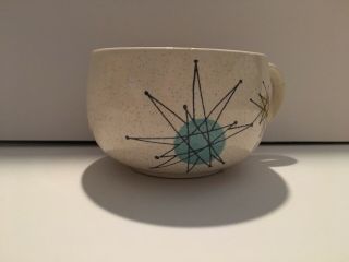 1 Franciscan Mid Century Modern Atomic Starburst Cup With Chip &crack Hand