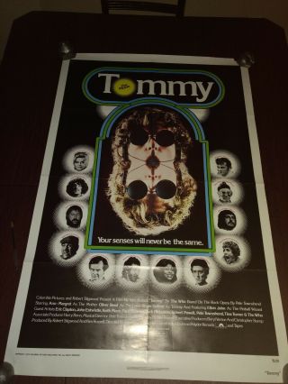 Tommy 1975 One Sheet Movie Poster The Who/ann - Margret/keith Moon