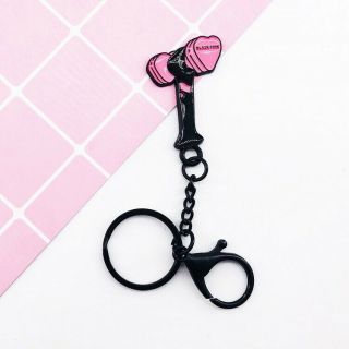 Kpop Blackpink Lightstick Style Keychain Lisa Rose Cute Metal Keyring Key Holder