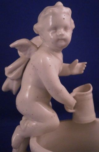 Antique 19thC KPM Berlin Porcelain Open Salt Figurine Figure Porzellan Figur 2 2