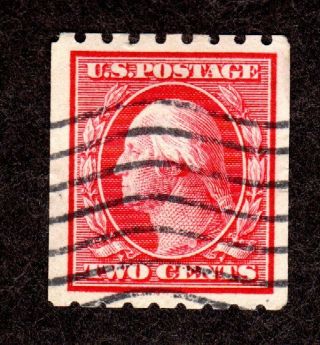 Us Stamp Gem 391 2c Washington Coil,  Centering,  Cancel