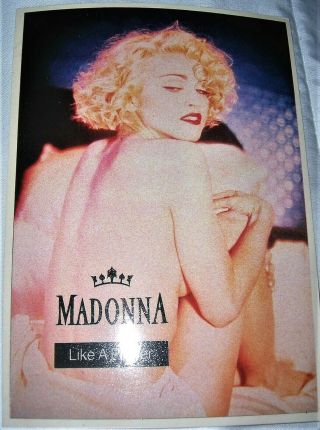 Madonna Postcard 4x6 80s Like A Prayer Promo Blond Ambition Tour Virgin Star Sex