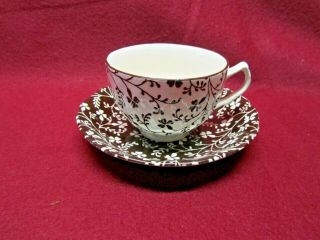 Vintage Set of 4 Laura Ashley Susanna Johnson Brothers England Tea Cup Saucer 2