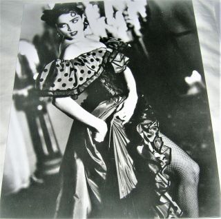 Madonna 8x10 Photo B&w 80s La Isla Bonita Music Video Virgin 86 No Promo 7 12 Cd