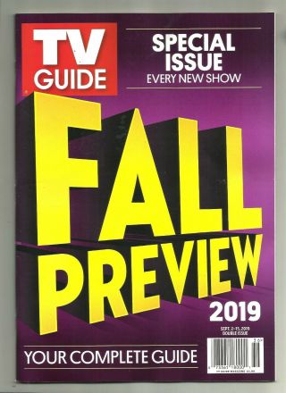 Tv Guide - 9/2019 - Fall Preview - Your Complete Guide To All The Shows - No Ml -