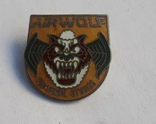 Vintage Airwolf Pinback - 1984 Universal Studios