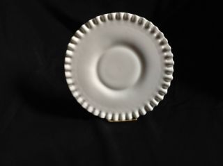 Fenton Hobnail Salad Plate Milk Glass Opaque White 8.  5 "