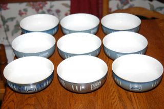 Set Of 9 Mikasa Potters Craft Firesong Cereal Bowls Hp300