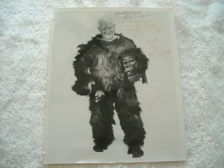 King Kong,  1933 Movie Actor,  Ken Roudy,  8 " X 10 "