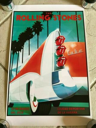 The Rolling Stones Poster Concert In Cuba March 25/2016