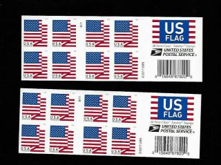 (40) Us Flag Forever Stamps - 2 Books Of 20