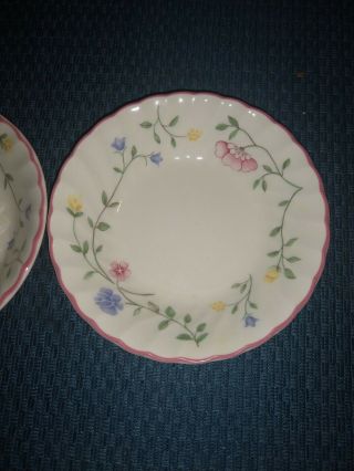 Johnson Brothers China Summer Chintz Fruit Saucers.  3 Of Them