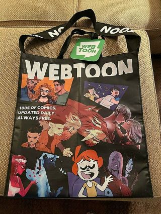 La Comic Con 2019 Exclusive - Webtoon Very Large Convention Tote Bag With Tag