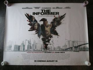 The Informer Uk Movie Poster Quad Double - Sided 2019 Cinema Poster Rare