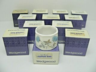 Wedgwood Bone China Ice Rose Napkin Ring Made In England