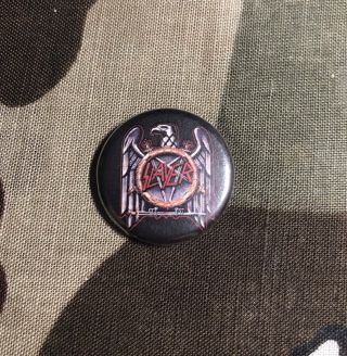 Slayer Eagle 1” Button S020b Badge Pin Metallica Anthrax Testament