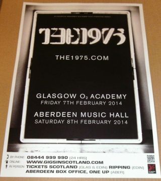 The 1975 - Live Band Music Show 2014 Uk Promotional Tour Concert Gig Poster