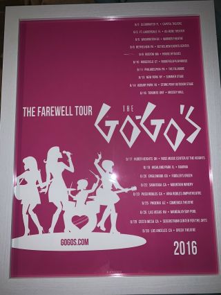 Go - Go’s Farewell Tour Poster 2016