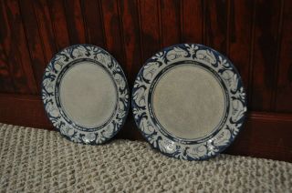 Dedham Art Pottery 8 3/4 " Rabbit Plates - 1 Pair - Ex -