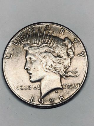 1928 Peace Dollar Series Low Mintage Key Date Silver Plain Coin
