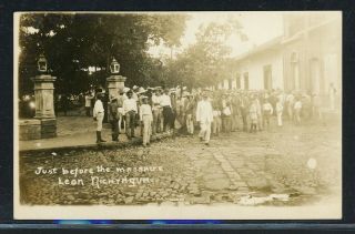 Nicaragua Postal History: Lot 39 Picture Pc " Just Before The Massacre $$