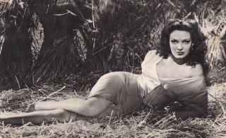 Linda Darnell - Hollywood Movie Actress Pin - Up/cheesecake 1950s Postocard