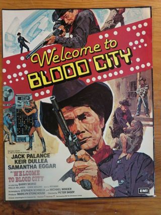 Welcome To Blood City 1977 Film Publicity Campaign Book Jack Palance