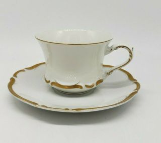 Harmony House Fine China Tea Cup And Saucer Golden Starlight 3668 Handpainted