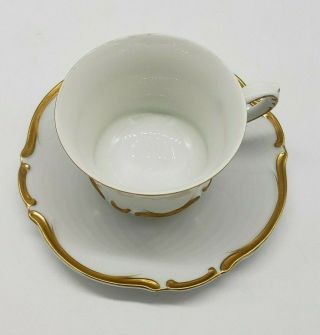 Harmony House Fine China Tea Cup and Saucer Golden Starlight 3668 Handpainted 2