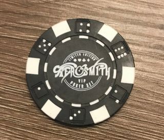Aerosmith - Deuces Are Wild (vip Exclusive) Poker Chip.  Las Vegas Residency.