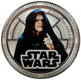 2011 Niue $1 Star Wars - Emperor Palpatine Silver Plated Coin in Card - 3