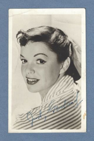 Legendary Judy Garland Autographed Photo " Wizard Of Oz " 1940 