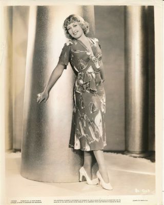 Joan Blondell 1930s Warner Bros 8 X 10 Lovely Glamour Press Photo