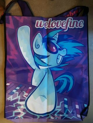 SDCC 2015 welovefine Large Tote Bag My Little Pony FIM Vinyl Scratch DJ Pon - 3 3