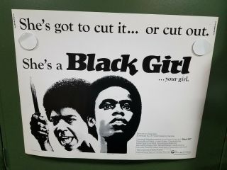1972 Black Girl Half Sheet Poster Brock Peters,  Louise Stubbs Crime