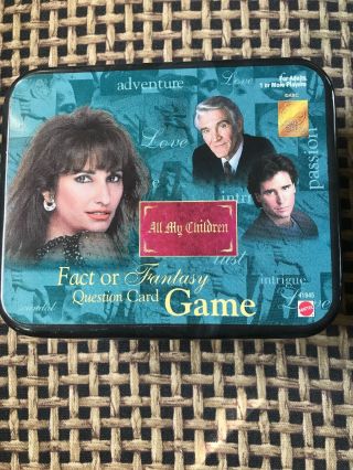 All My Children Fact Or Fantasy Trivia Card Game Erica Kane Susan Lucci 1998