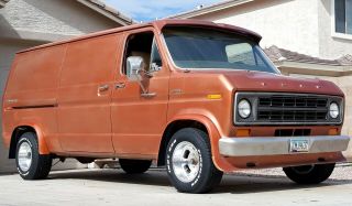 1976 Ford E - Series Van Rare No Window Rust " Custom " Trim