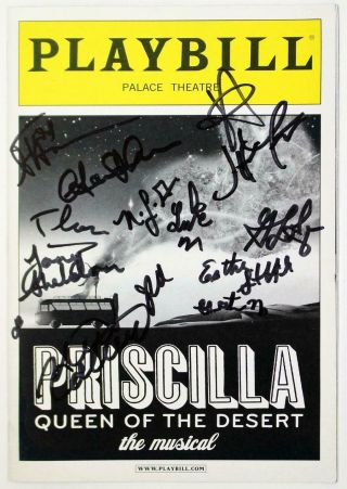 Priscilla Queen Of The Desert Cast Tony Sheldon,  Nick Adams Signed Playbill